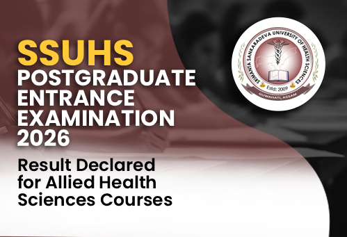 SSUHS Postgraduate Entrance Examination 2026 Result Declared for Allied Health Sciences Courses