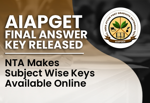 AIAPGET 2026 Final Answer Key Released; NTA Makes Subject-Wise Keys Available Online