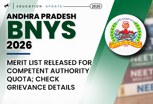Dr NTRUHS BNYS Merit List 2026 Released for Competent Authority Quota; Check Grievance Details