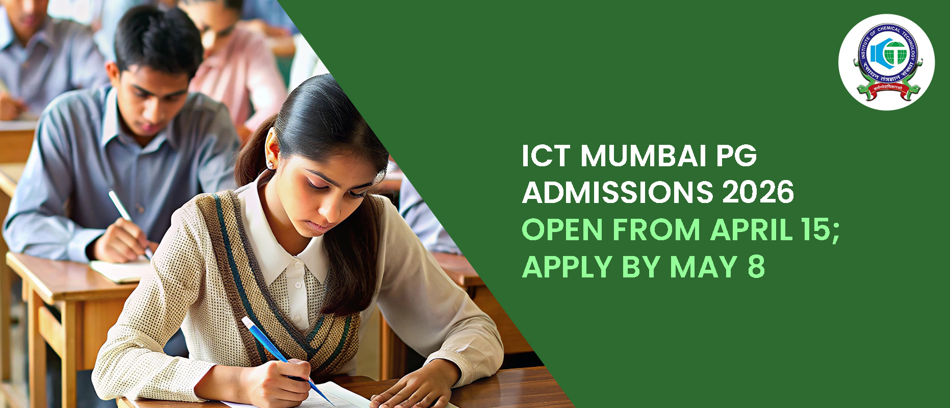 ICT Mumbai PG Admissions 2026 Open from April 15; Apply by May 8