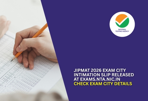 JIPMAT 2026 Exam City Intimation Slip Released at exams.nta.nic.in, Check Exam City Details