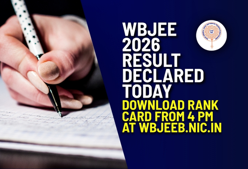 WBJEE 2026 Result Declared Today; Download Rank Card from 4 PM at wbjeeb.nic.in
