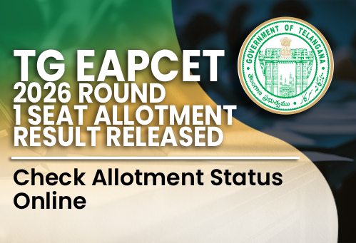 TG EAPCET 2026 Round 1 Seat Allotment Result Released; Check Allotment Status Online